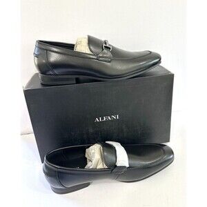Alfani Otis Black Dress Loafers Memory Foam Slip-On Shoes Men’s 11 New Formal